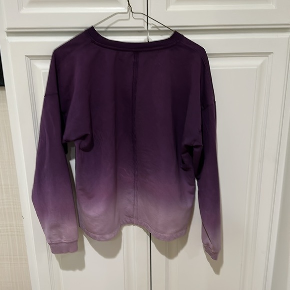 Garnet Hill ~ Sweatshirt in Purple Ombre size small - Picture 3 of 3